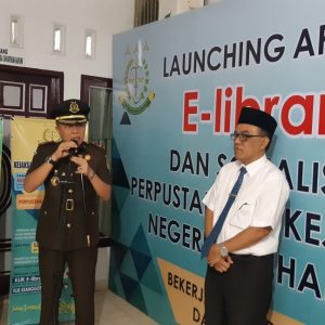 Kejari Labuhanbatu Launching Perpustakaan Online